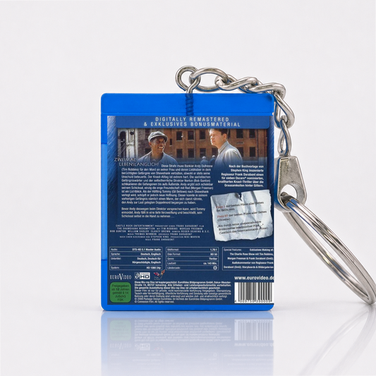 The Shawshank Redemption - Movie Miniature Blu-Ray Case Keychain