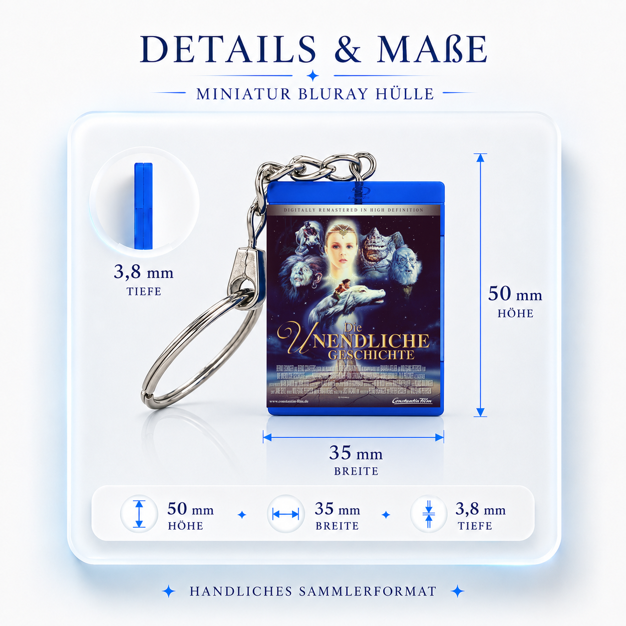 The NeverEnding Story - Movie Miniature Blu-Ray Case Keychain