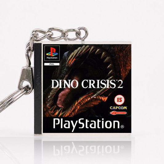 Dino Crisis 2 - PS1 Miniatur Spielhülle Schlüsselanhänger