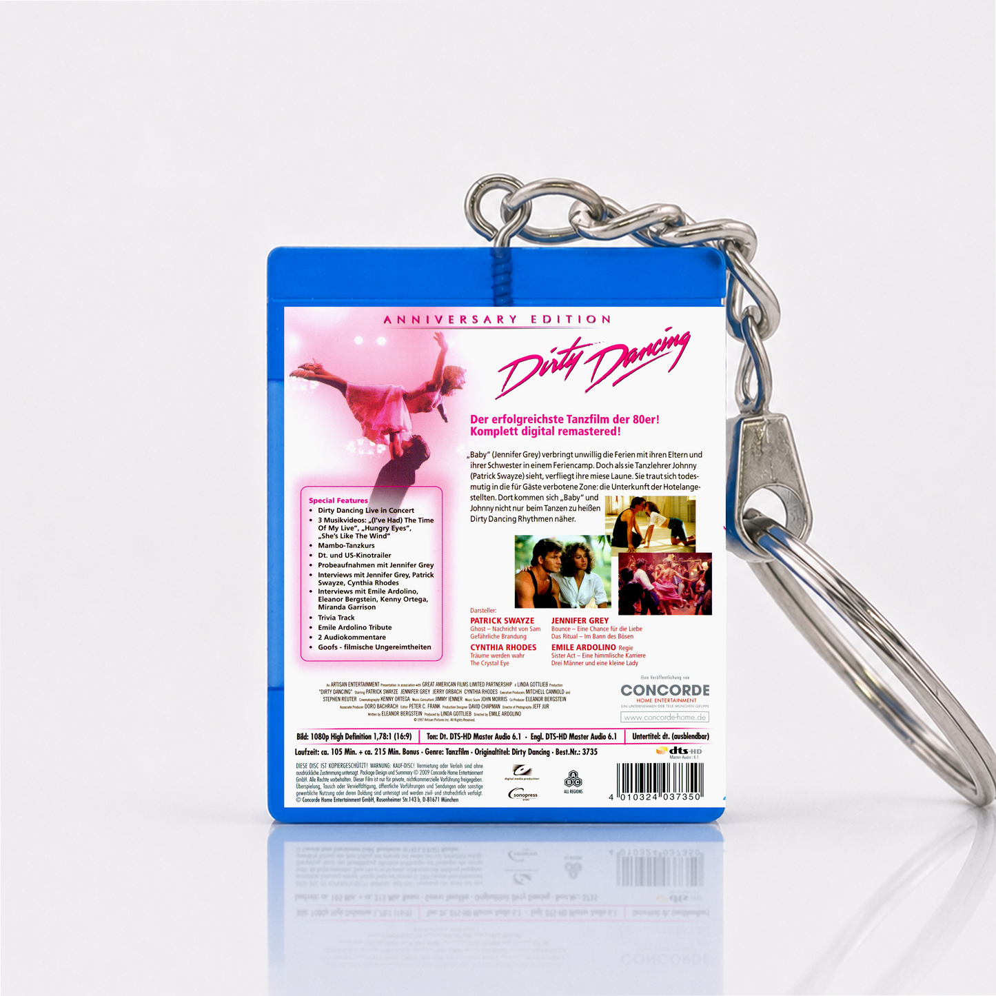 Dirty Dancing - Film Miniatur Blu-Ray Hülle Schlüsselanhänger