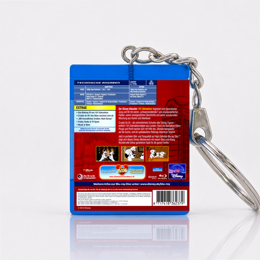101 Dalmatiner - Film Miniatur Blu-Ray Hülle Schlüsselanhänger