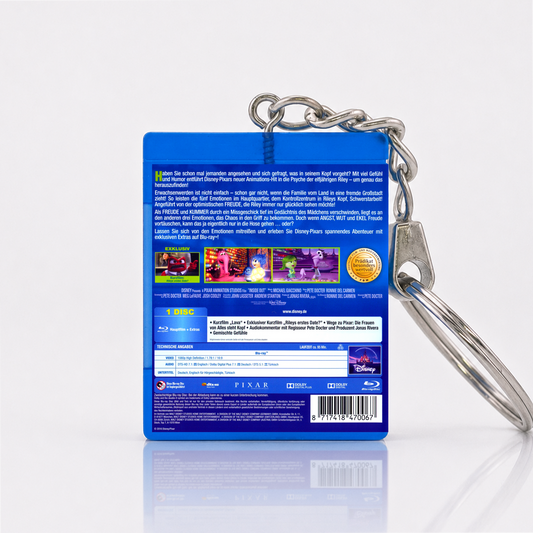Alles steht Kopf - Film Miniatur Blu-Ray Hülle Schlüsselanhänger