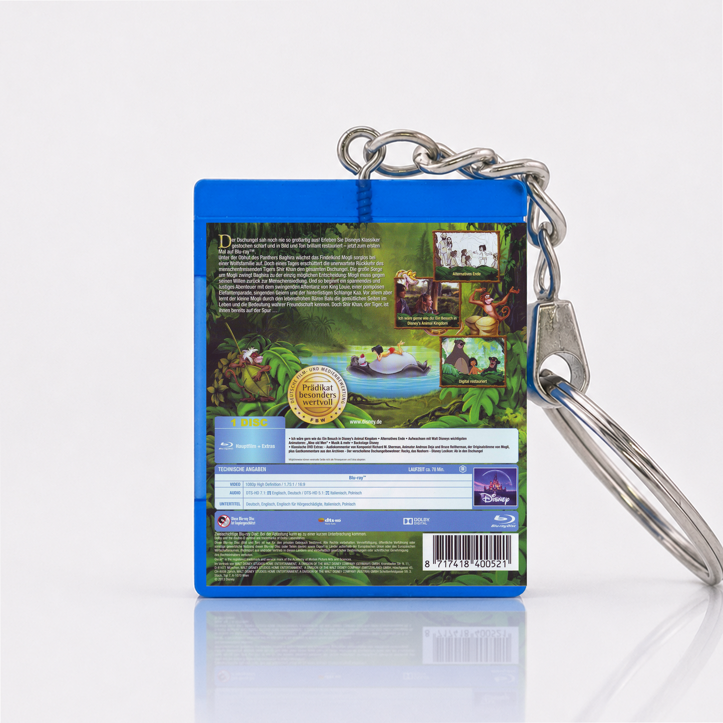 The Jungle Book - Movie Miniature Blu-Ray Case Keychain