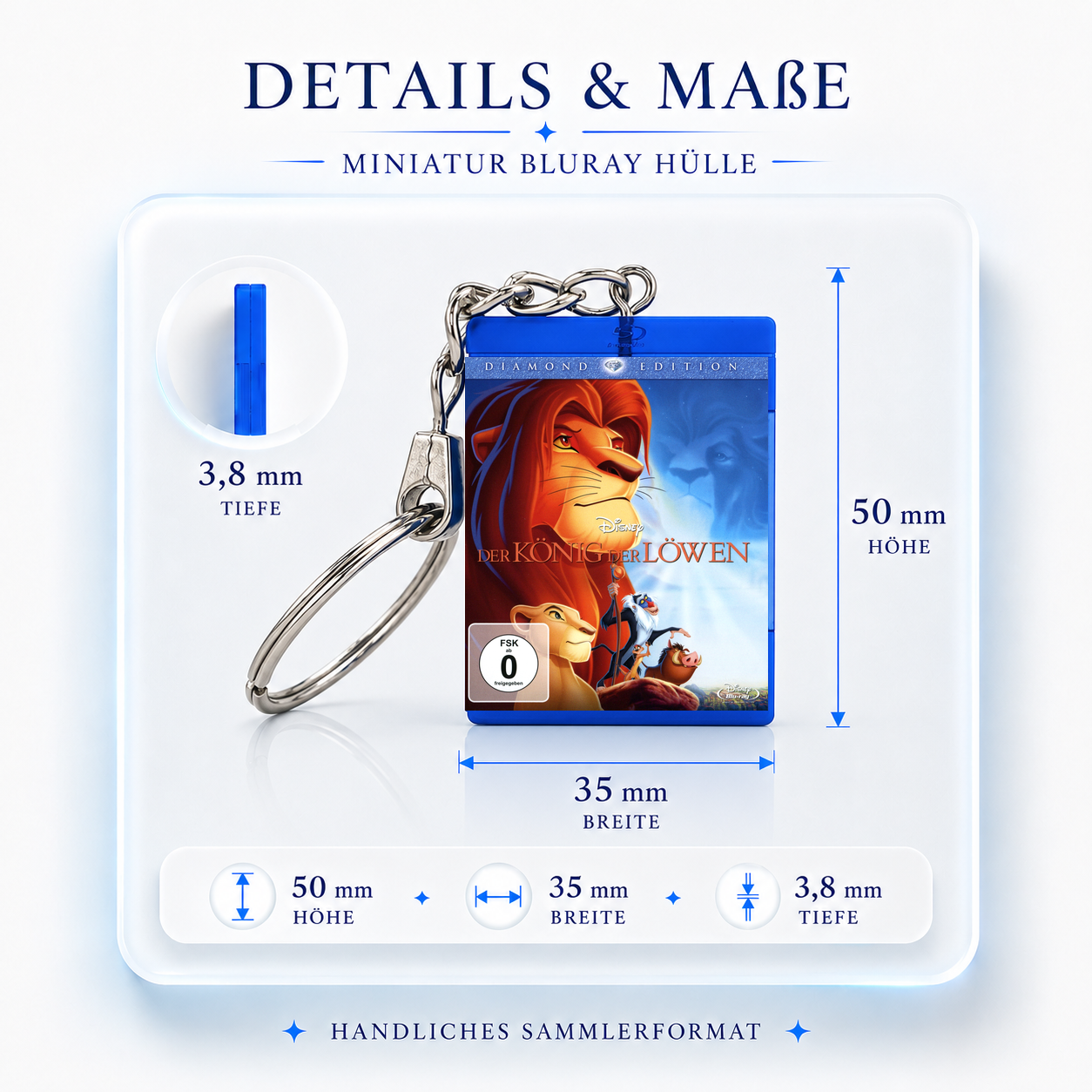 The Lion King - Movie Miniature Blu-Ray Case Keychain