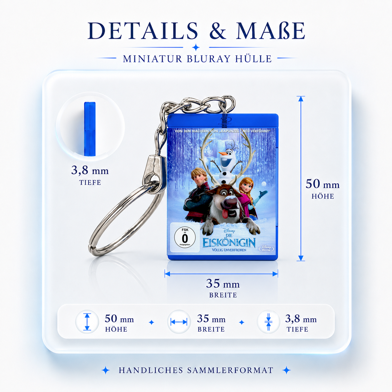 Frozen - Movie Miniature Blu-Ray Case Keychain