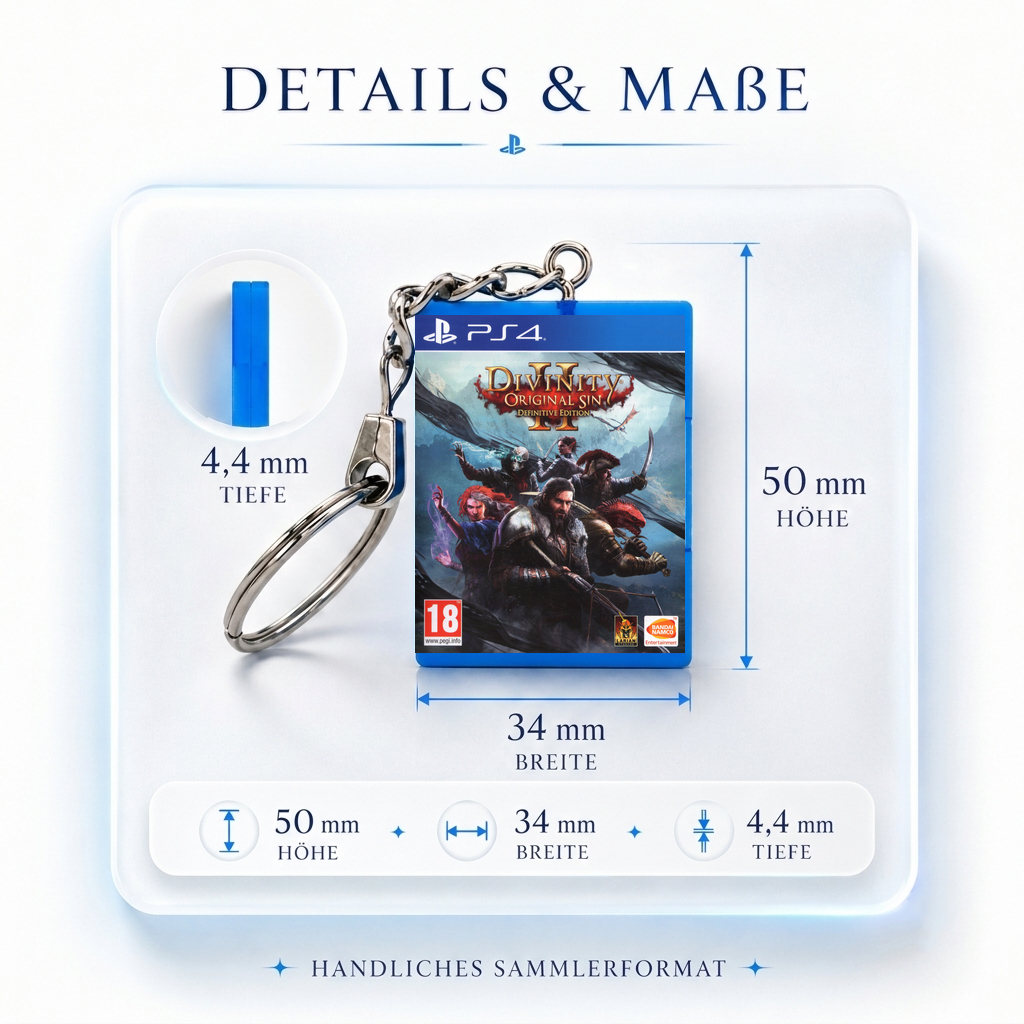 MASTER - PS4 Mini Case Keychain
