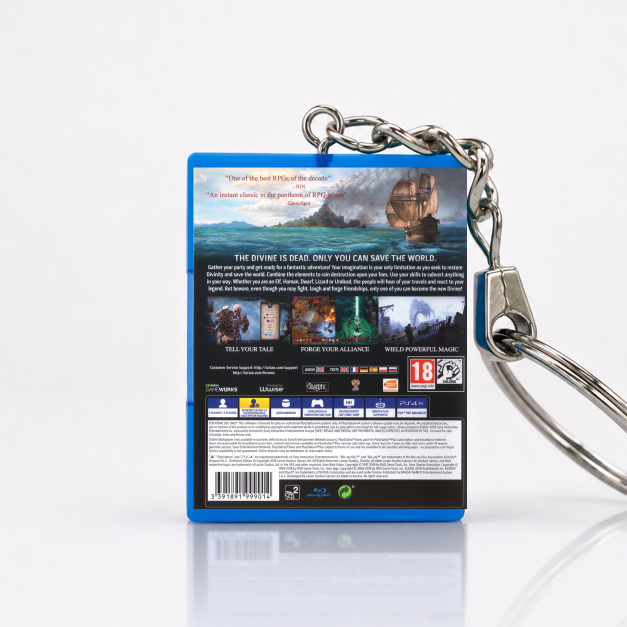 MASTER - PS4 Mini Case Keychain