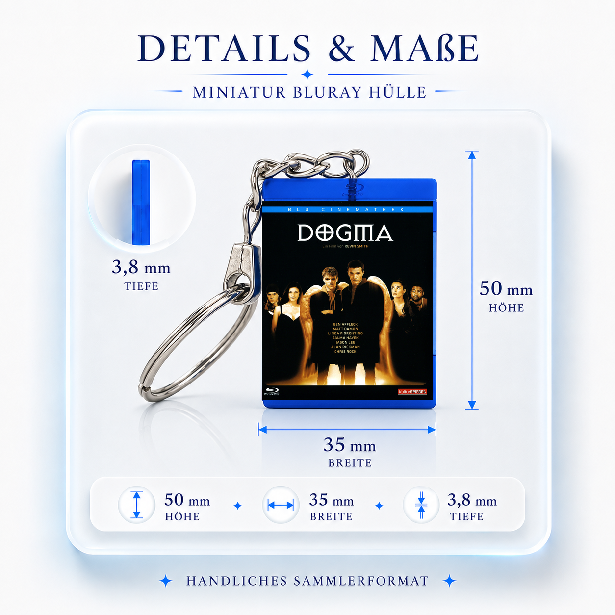Dogma - Film Miniatur Blu-Ray Hülle Schlüsselanhänger
