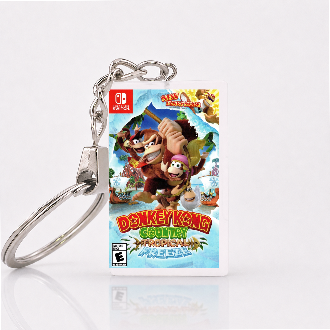 Donkey Kong Country: Tropical Freeze - Switch Miniatur Spielhülle Schlüsselanhänger