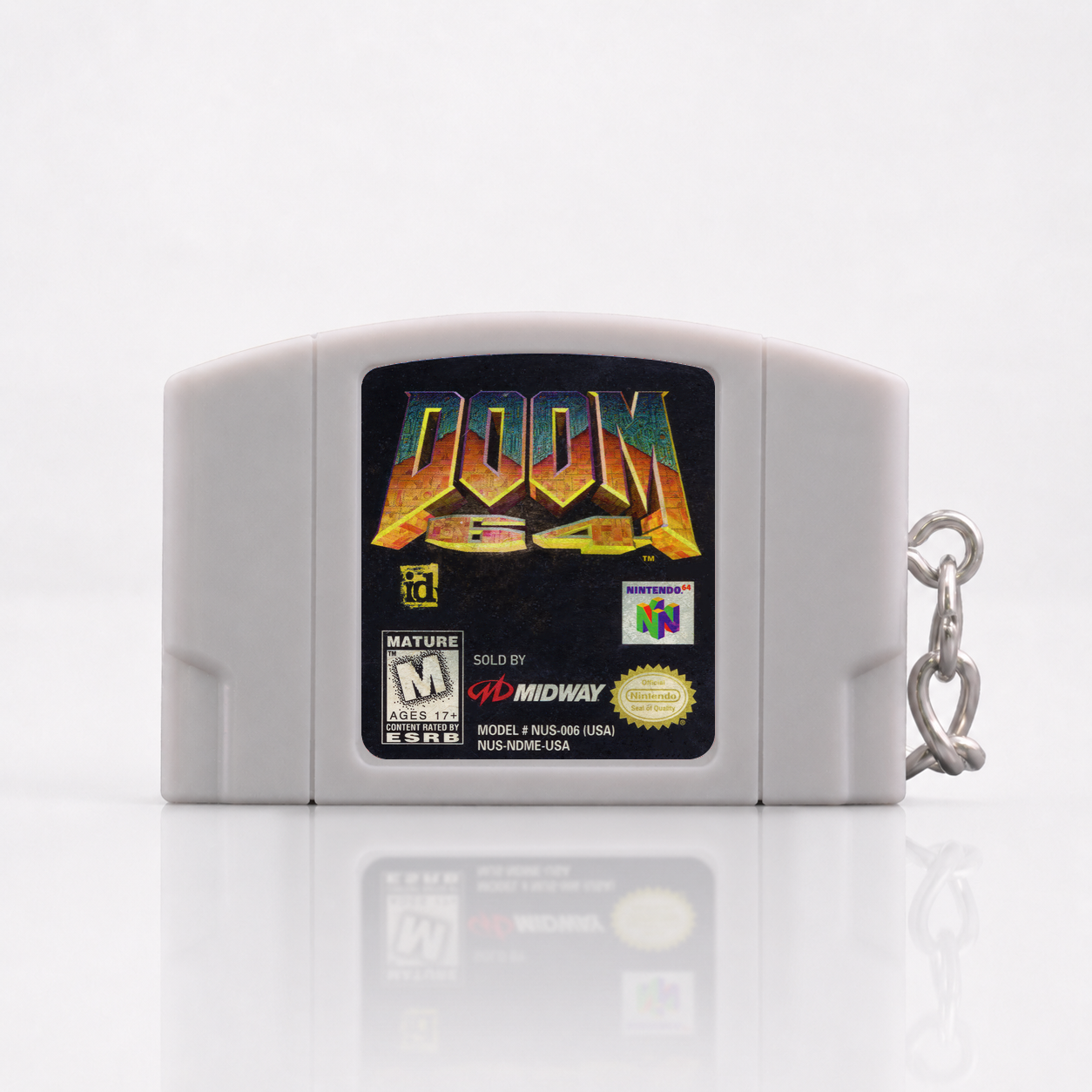 Doom 64 - N64 Miniatur Spielmodul Schlüsselanhänger