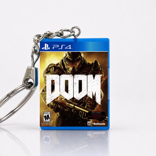 DOOM - PS4 Miniatur Spielhülle Schlüsselanhänger