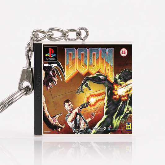 Doom - PS1 Miniatur Spielhülle Schlüsselanhänger