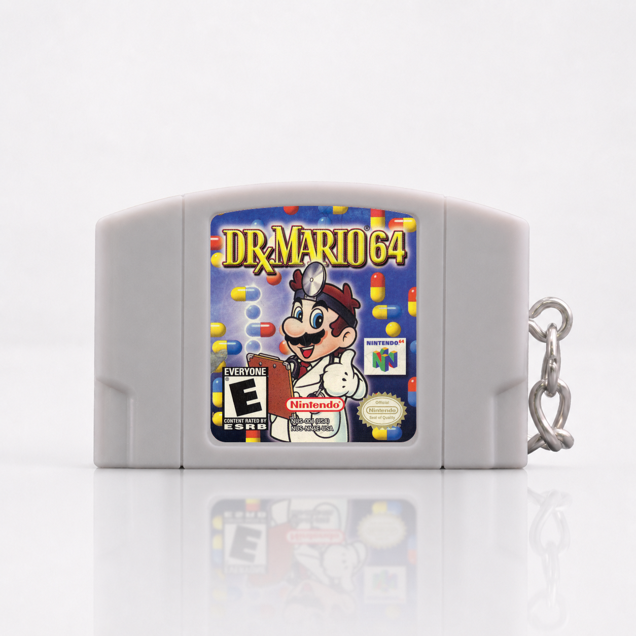 Dr. Mario 64 - N64 Miniatur Spielmodul Schlüsselanhänger