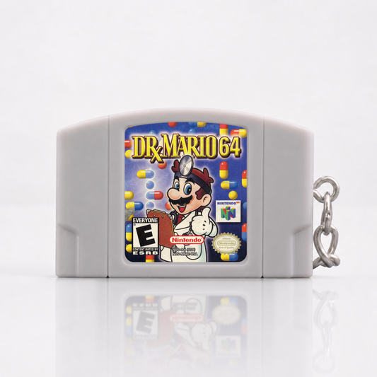 Dr. Mario 64 - N64 Miniatur Spielmodul Schlüsselanhänger