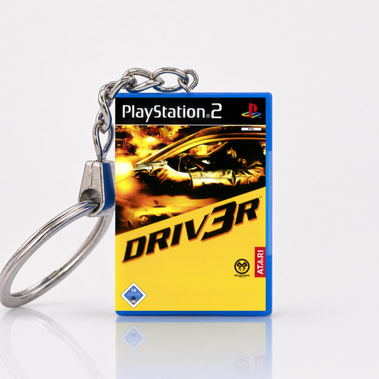 Driv3r - PS2 Miniatur Spielhülle Schlüsselanhänger