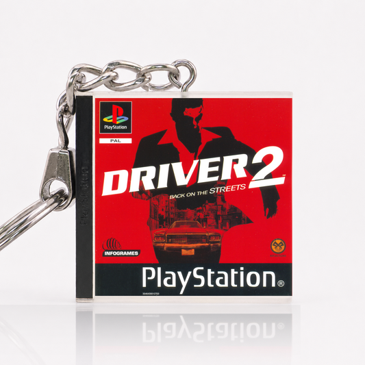 Driver 2 - PS1 Miniatur Spielhülle Schlüsselanhänger