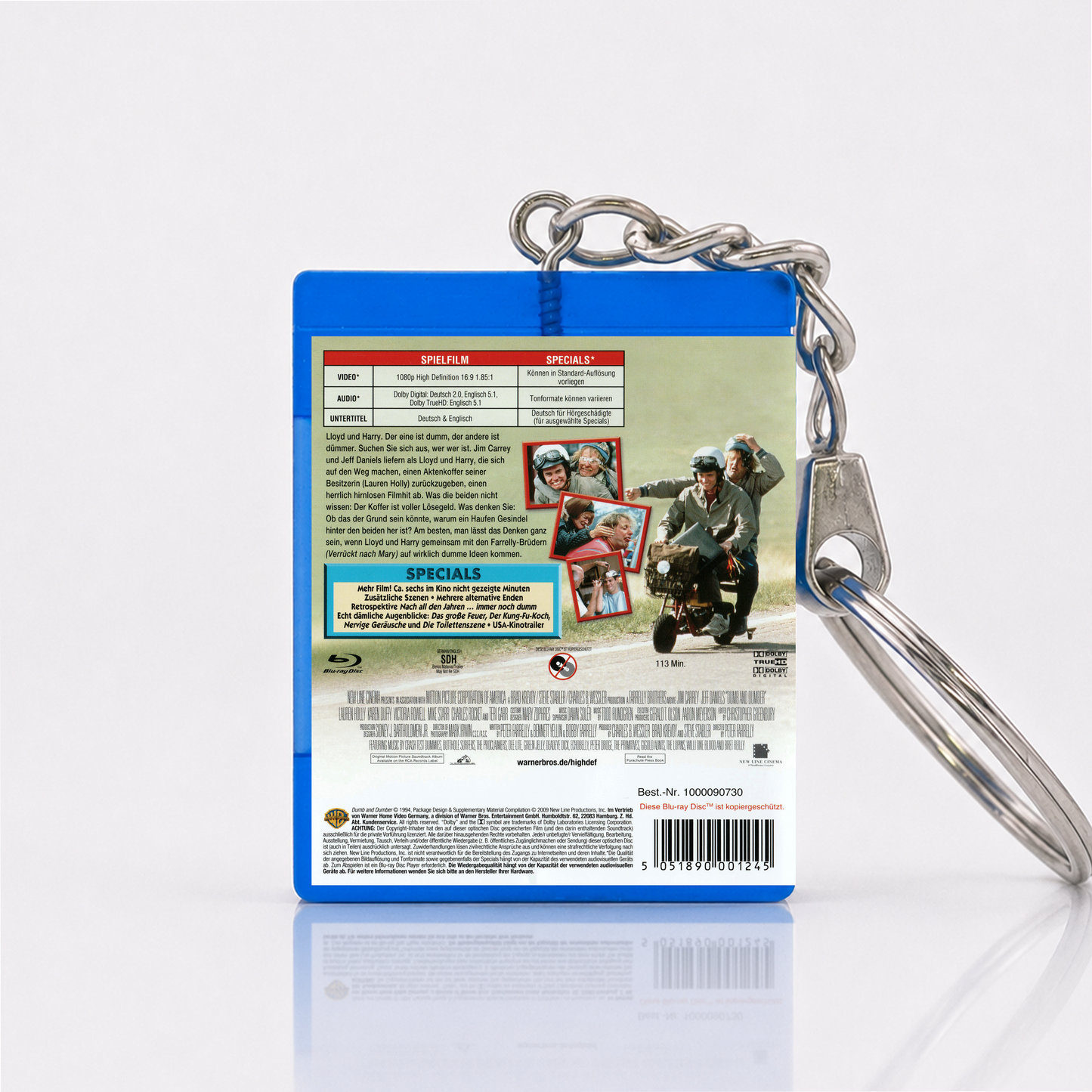 Dumb and Dumber - Movie Miniature Blu-Ray Case Keychain