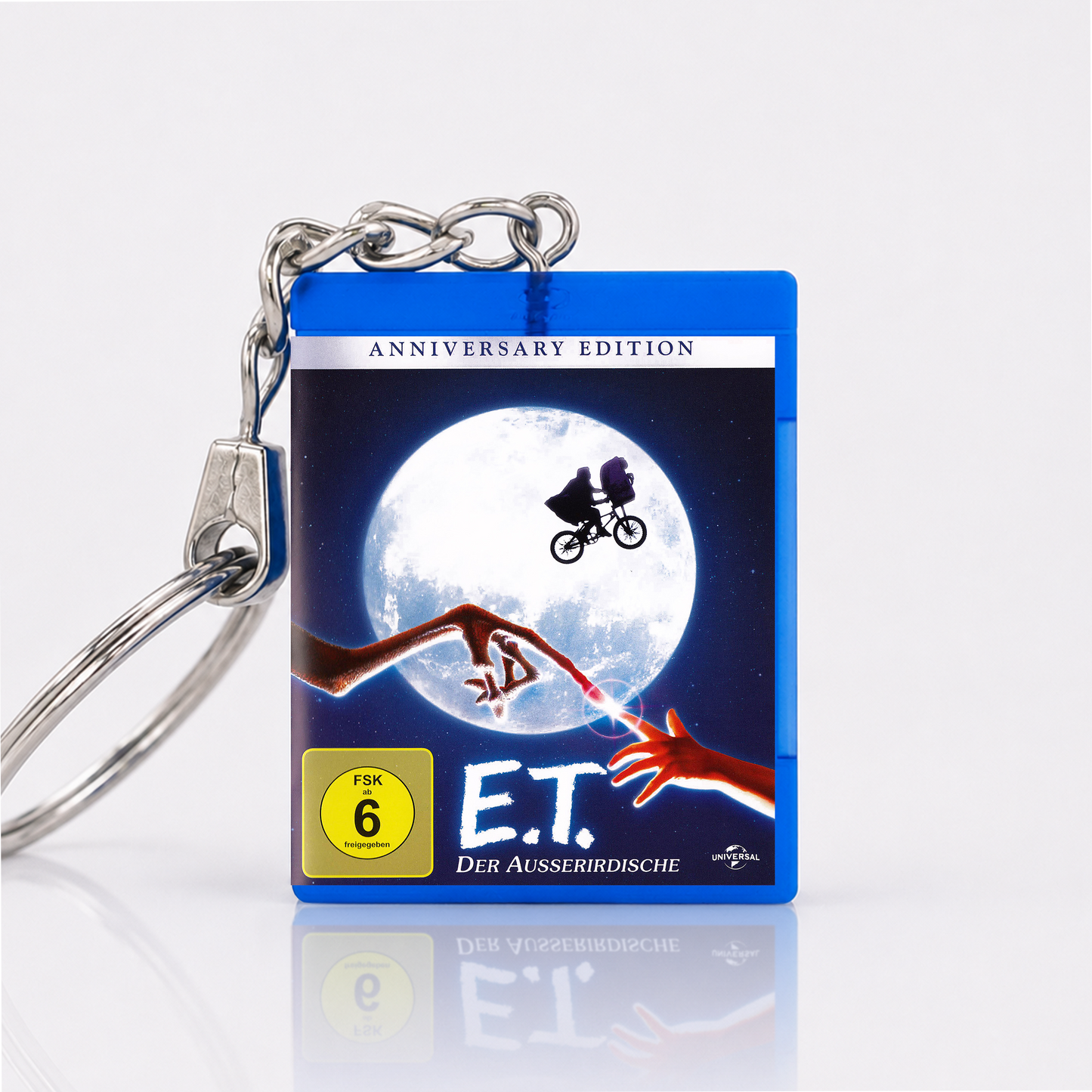 E.T.: Der Ausserirdische - Film Miniatur Blu-Ray Hülle Schlüsselanhänger