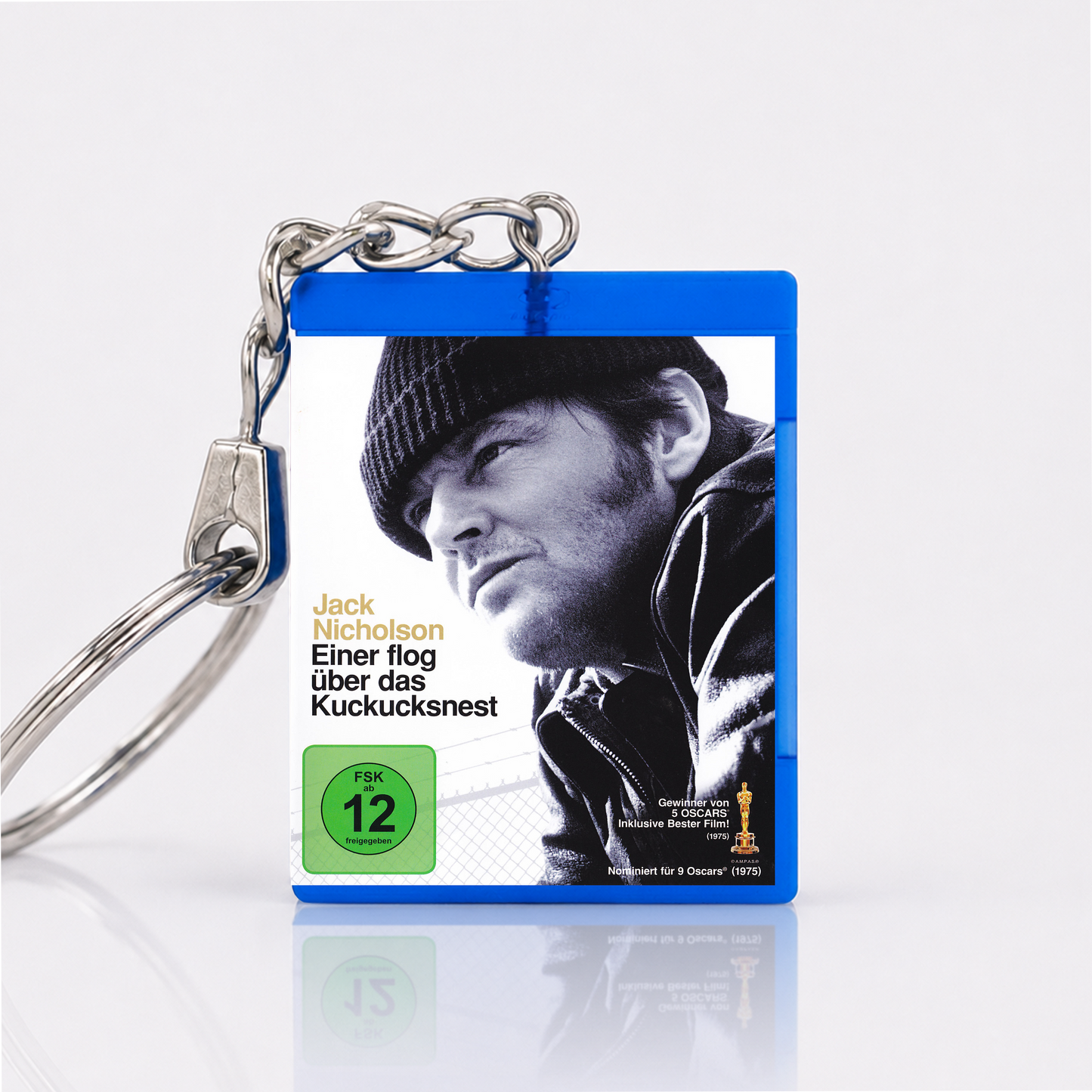 Einer flog über das Kuckucksnest - Film Miniatur Blu-Ray Hülle Schlüsselanhänger