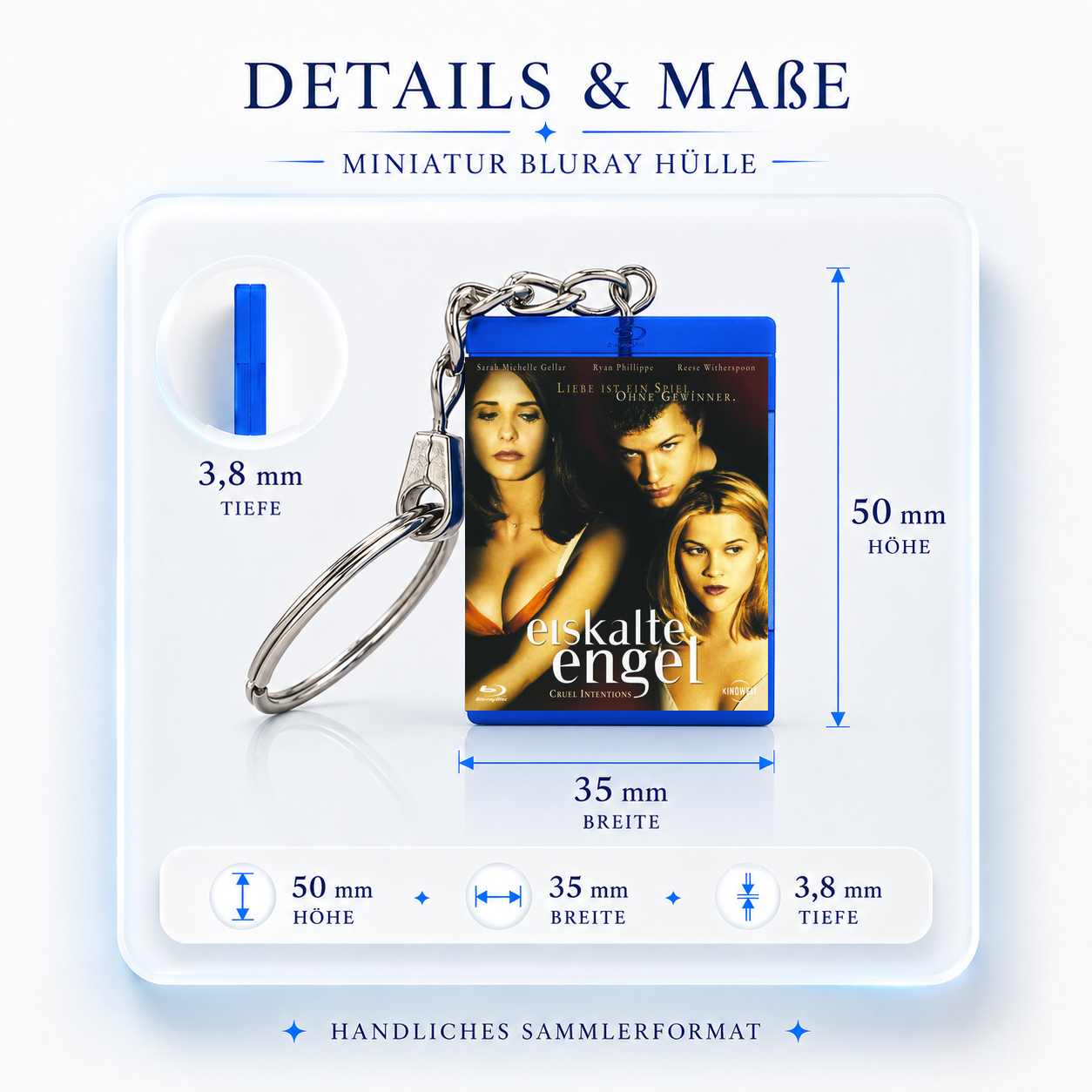 Eiskalte Engel - Film Miniatur Blu-Ray Hülle Schlüsselanhänger
