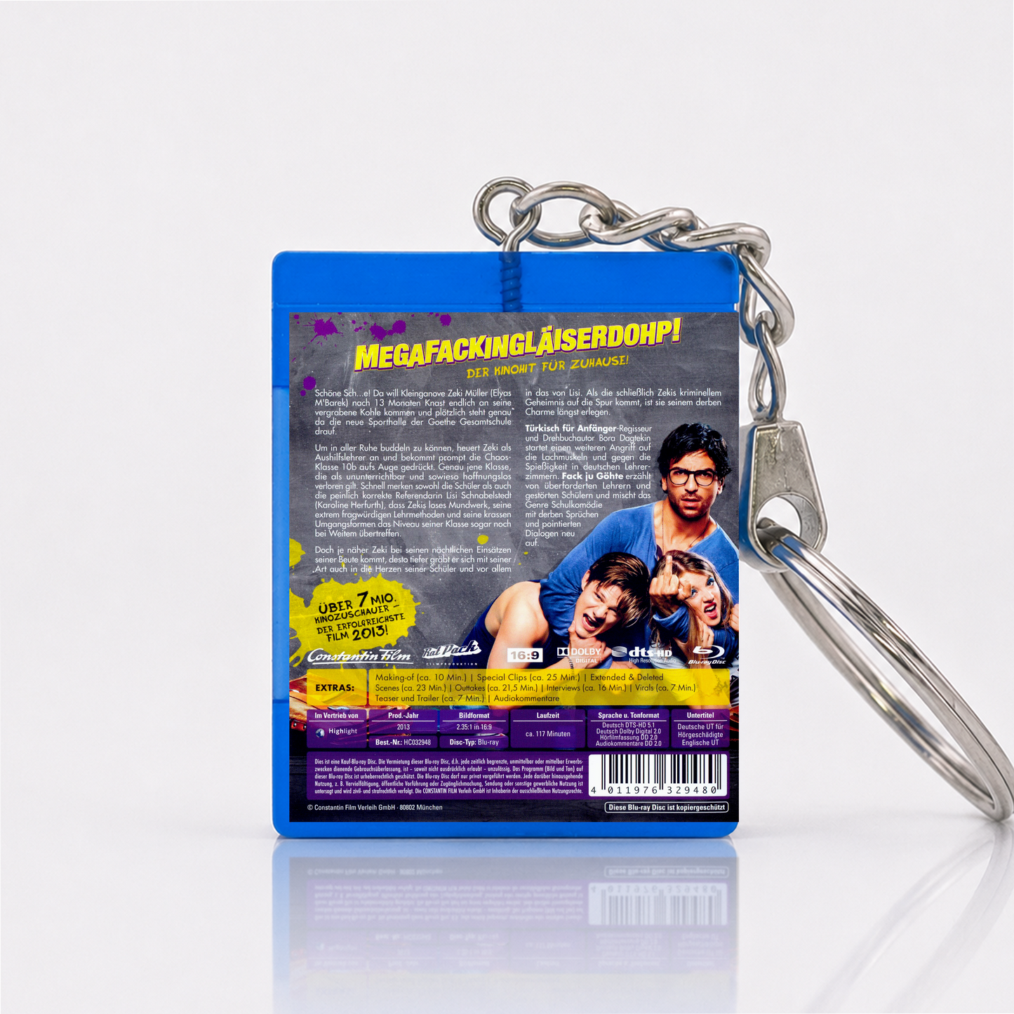 Fack ju Göhte - Film Miniatur Blu-Ray Hülle Schlüsselanhänger