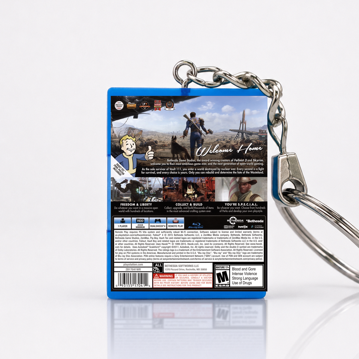 Fallout 4 - PS4 Miniatur Spielhülle Schlüsselanhänger