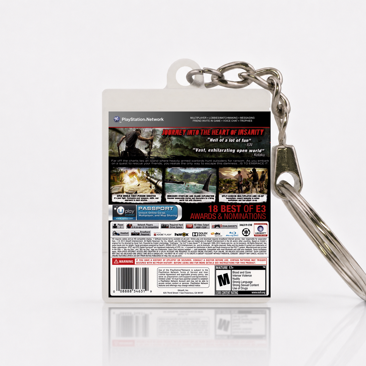 Far Cry 3 - PS3 Miniatur Spielhülle Schlüsselanhänger