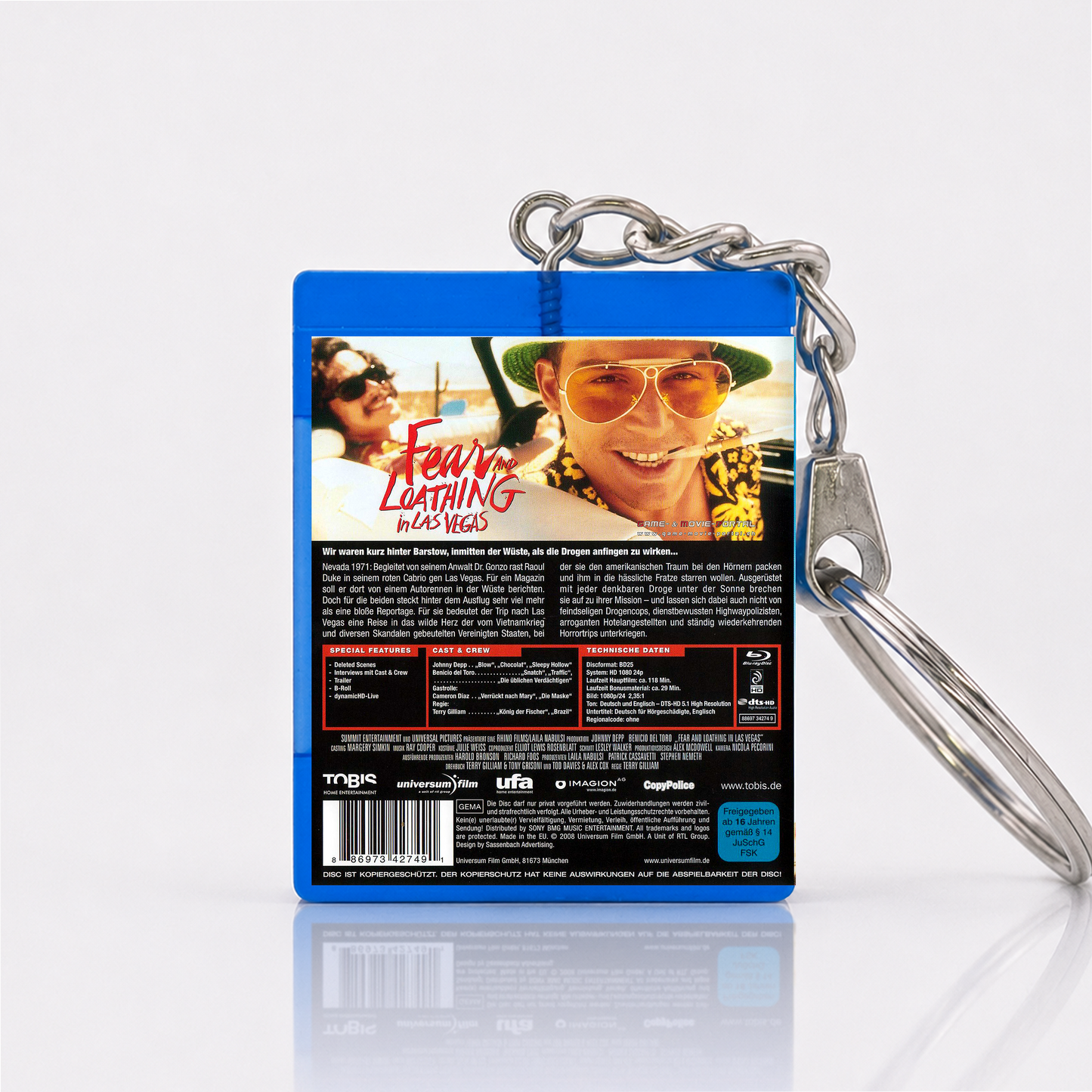 Fear And Loathing In Las Vegas - Movie Miniature Blu-Ray Case Keychain