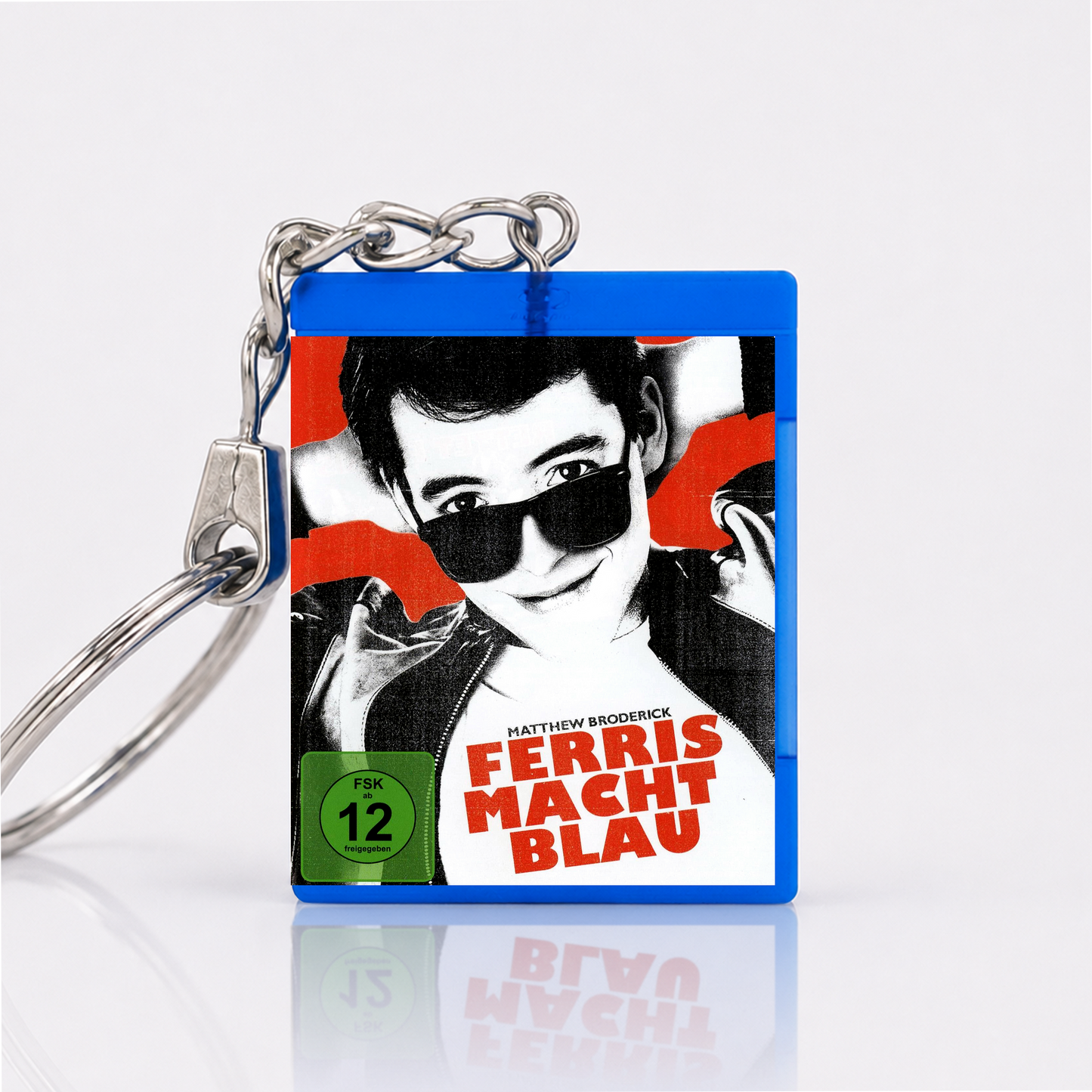 Ferris macht Blau - Film Miniatur Blu-Ray Hülle Schlüsselanhänger
