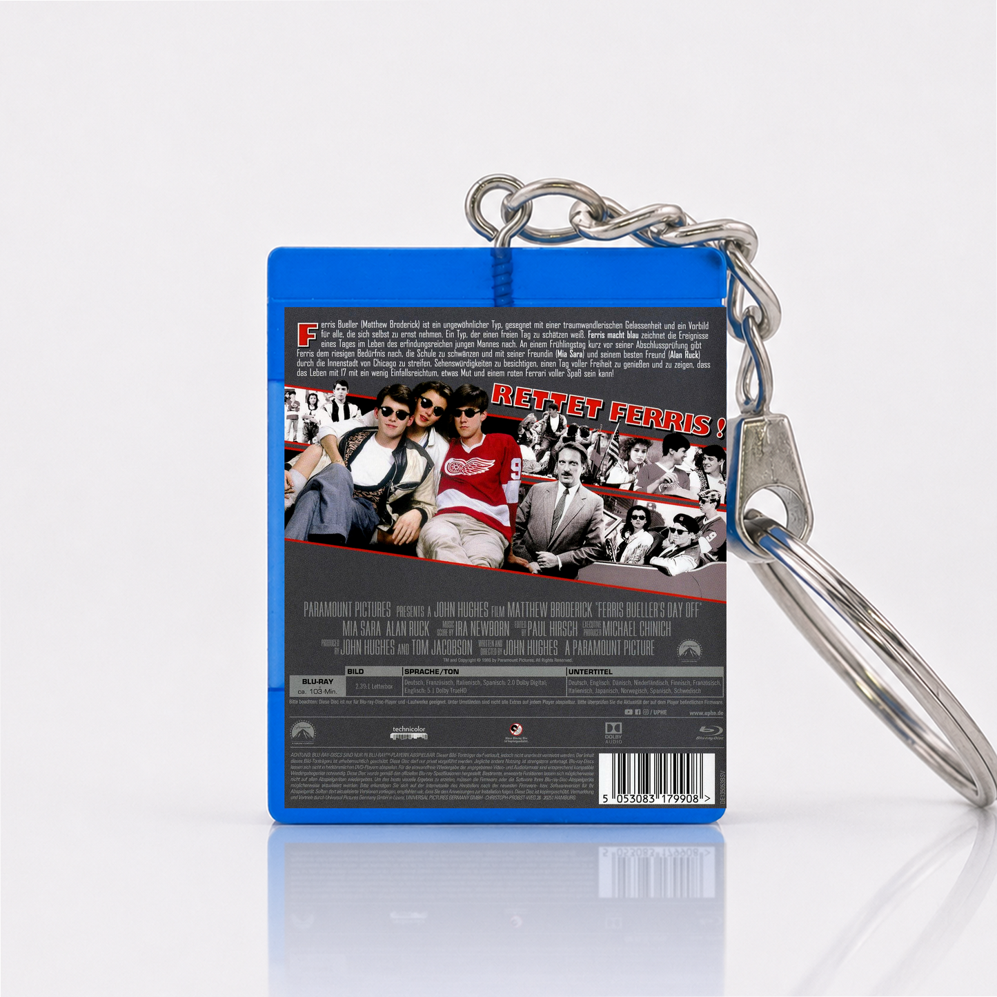 Ferris macht Blau - Film Miniatur Blu-Ray Hülle Schlüsselanhänger