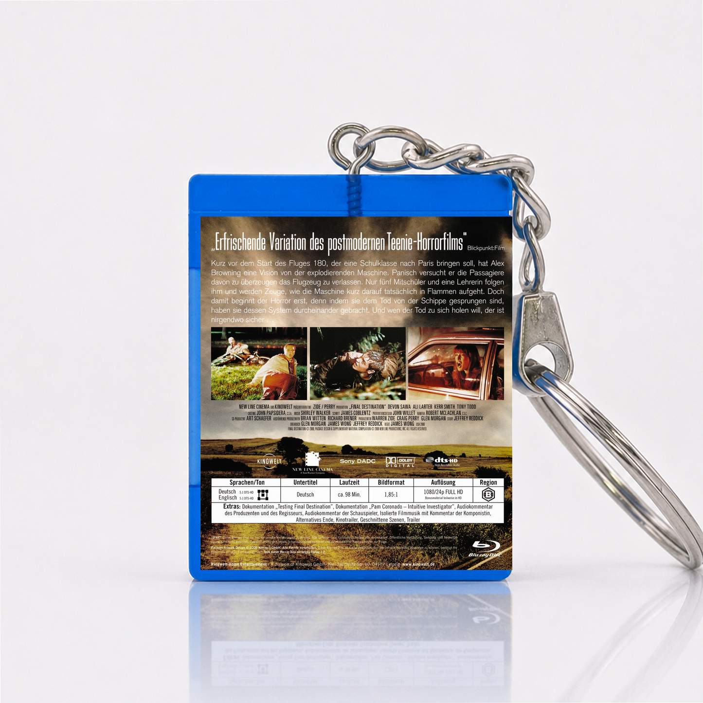 Final Destination - Film Miniatur Blu-Ray Hülle Schlüsselanhänger