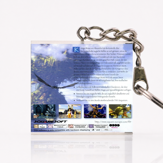 Final Fantasy IX - PS1 Miniatur Spielhülle Schlüsselanhänger