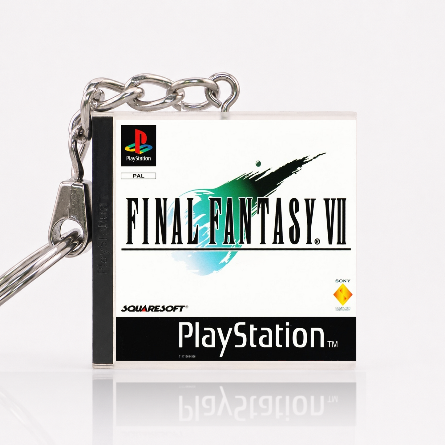 Final Fantasy VII - PS1 Miniatur Spielhülle Schlüsselanhänger