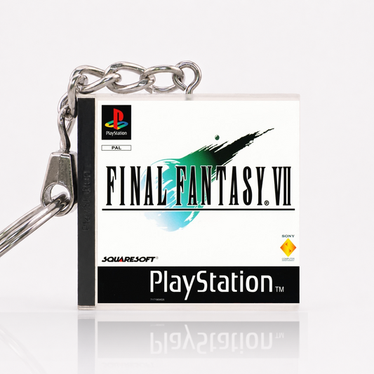 Final Fantasy VII - PS1 Miniatur Spielhülle Schlüsselanhänger