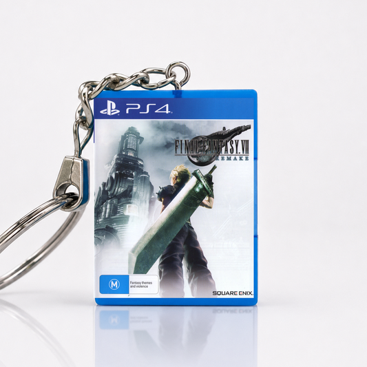 Final Fantasy VII: Remake - PS4 Miniatur Spielhülle Schlüsselanhänger