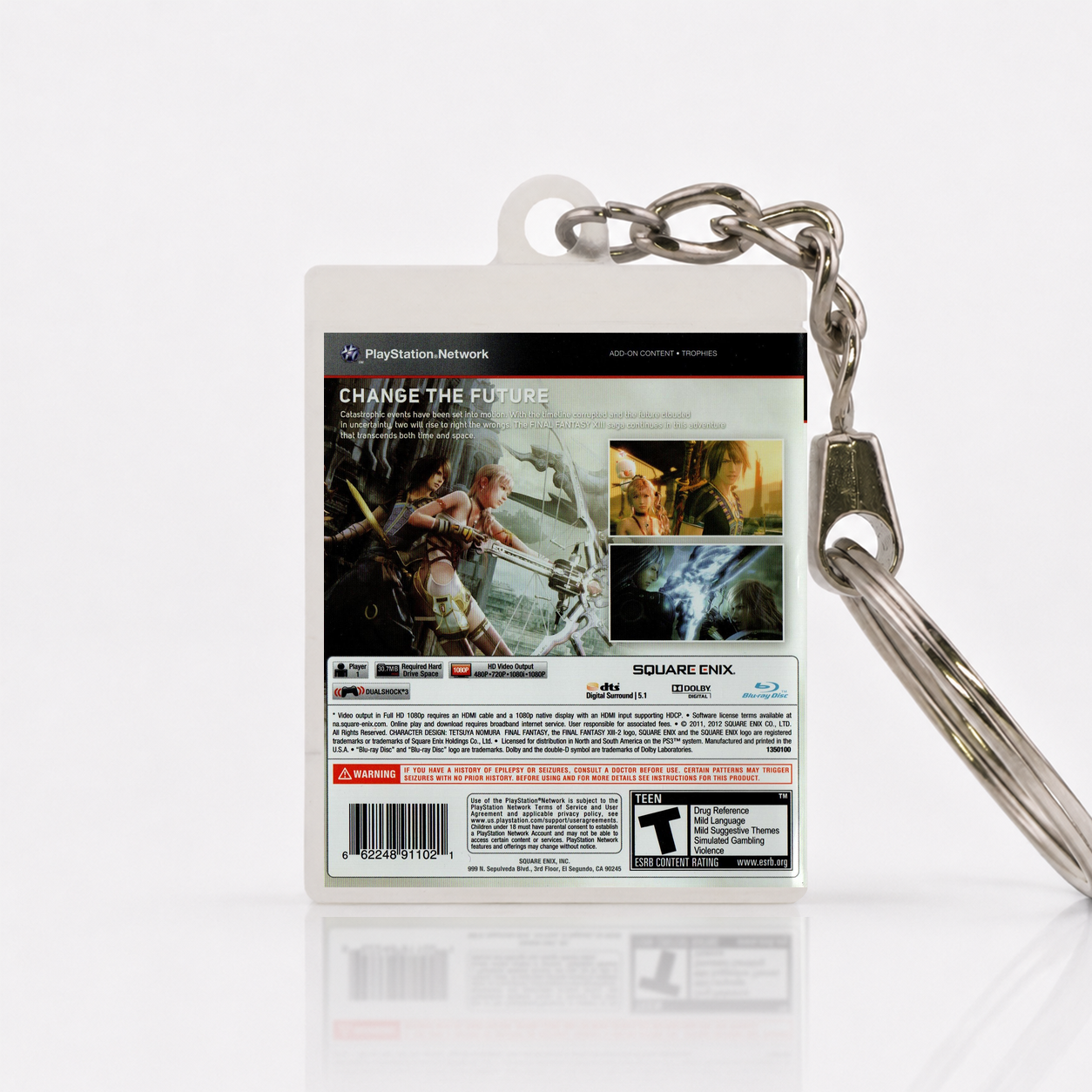 Final Fantasy XIII-2 - PS3 Miniatur Spielhülle Schlüsselanhänger