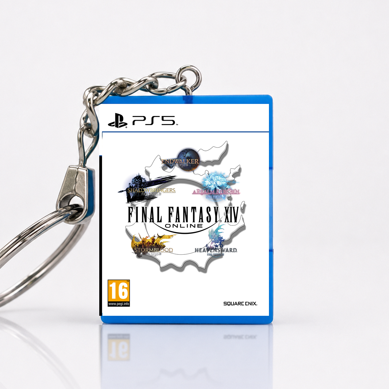 Final Fantasy XIV - PS5 Miniatur Spielhülle Schlüsselanhänger