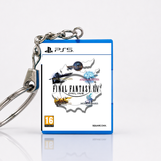 Final Fantasy XIV - PS5 Miniatur Spielhülle Schlüsselanhänger