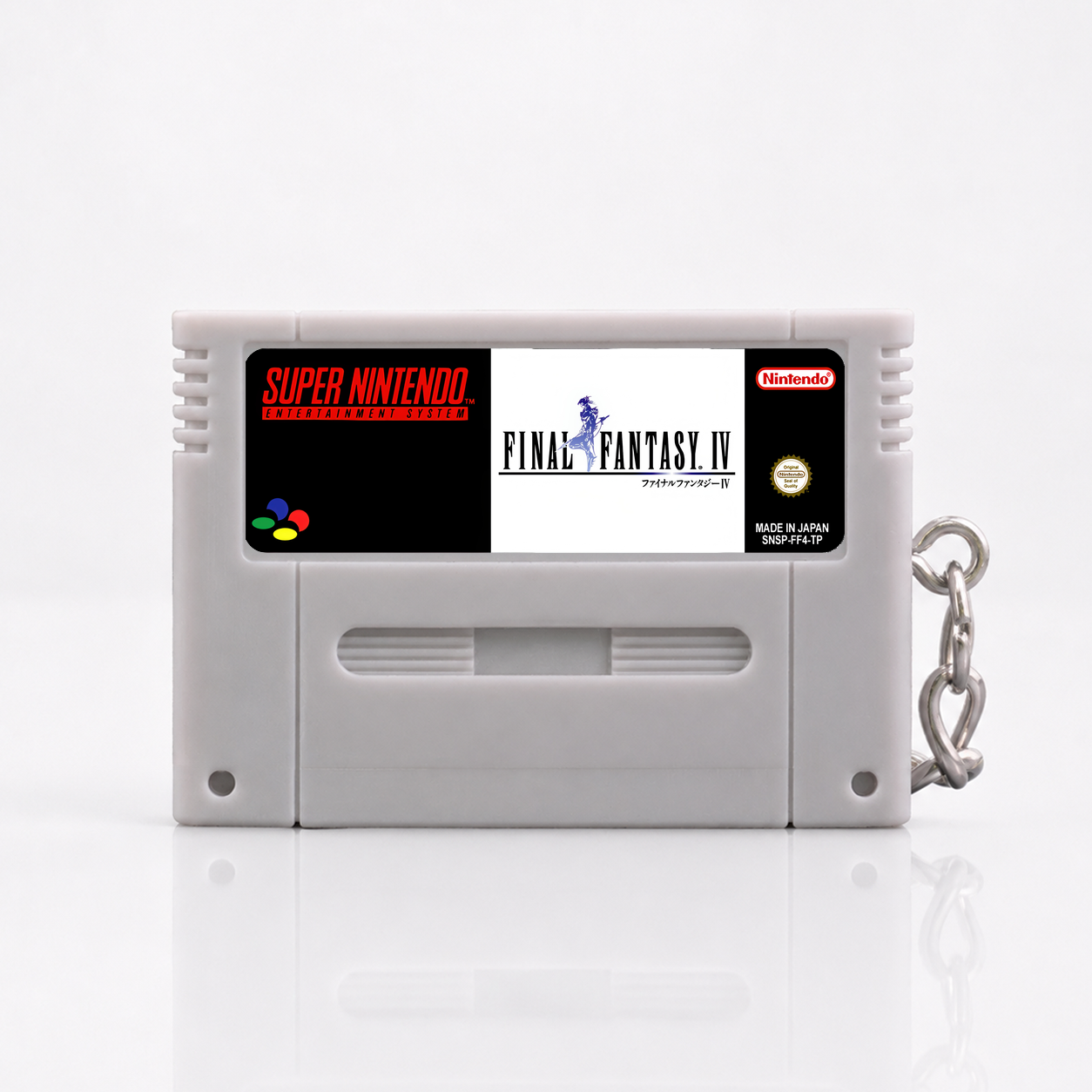 Final Fantasy IV - SNES Miniatur Spielmodul Schlüsselanhänger