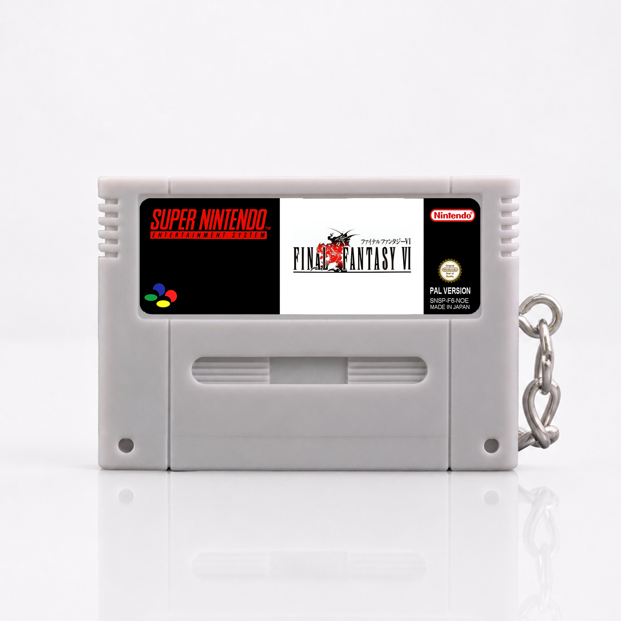 Final Fantasy VI - SNES Miniatur Spielmodul Schlüsselanhänger