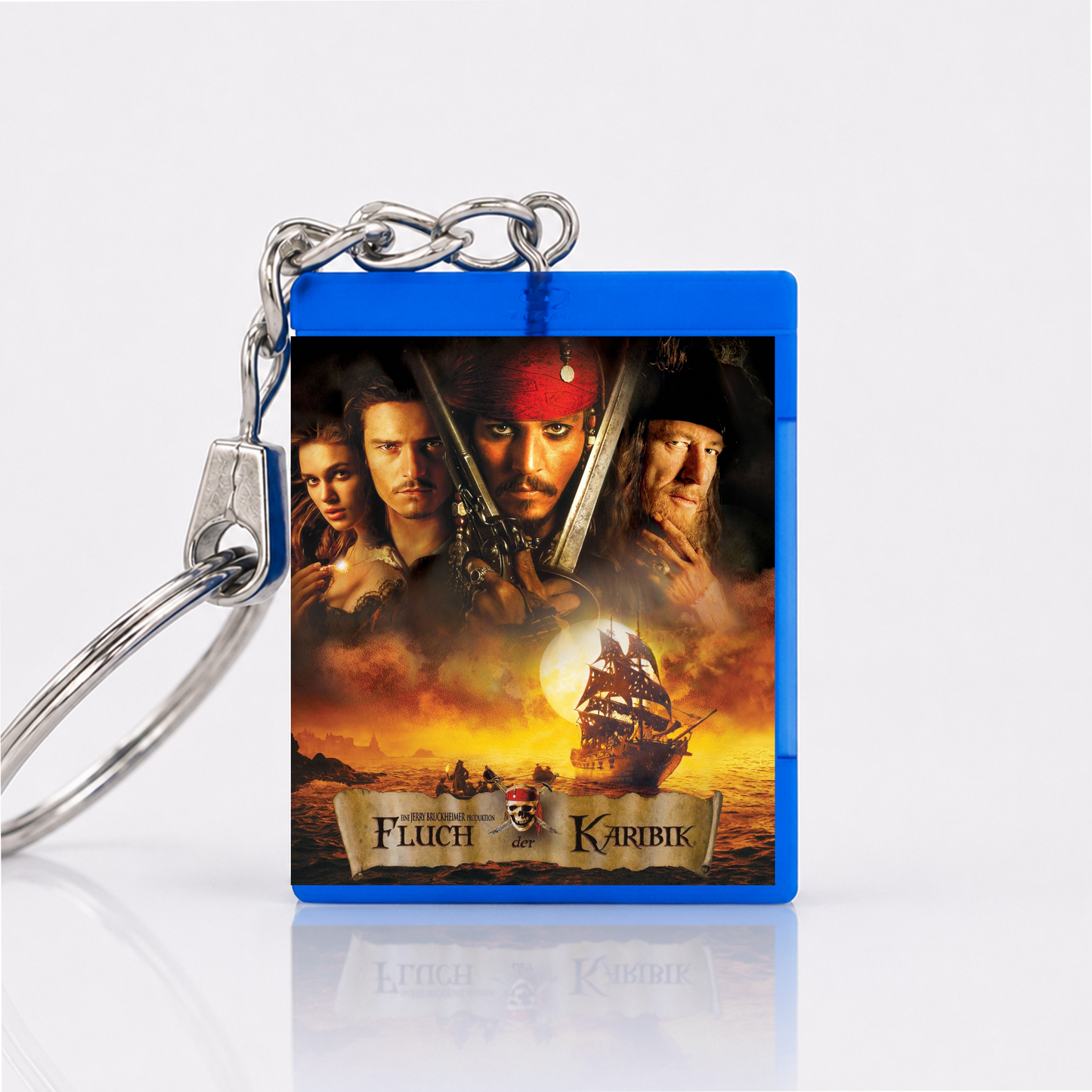 Fluch der Karibik - Film Miniatur Blu-Ray Hülle Schlüsselanhänger