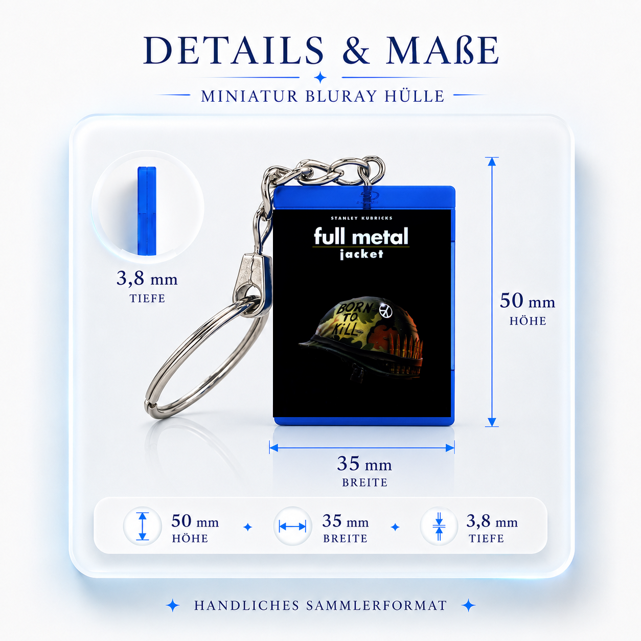 Full Metal Jacket - Film Mini-Blu-ray Case Keychain