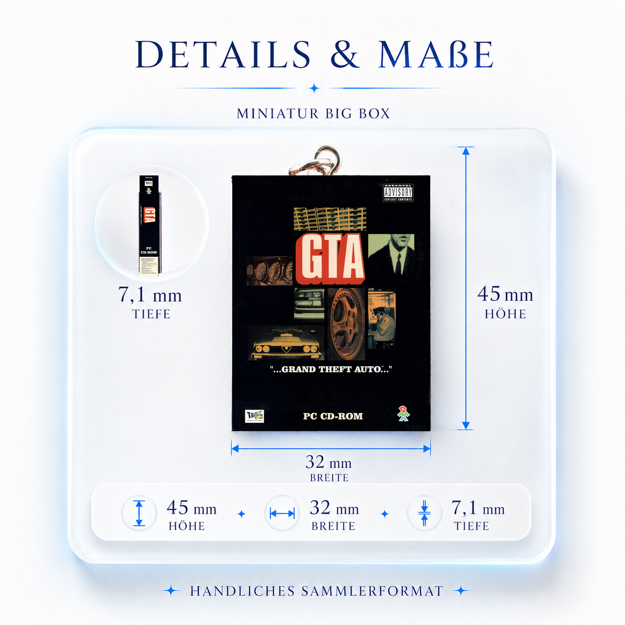Grand Theft Auto - Miniature Big Box Keychain
