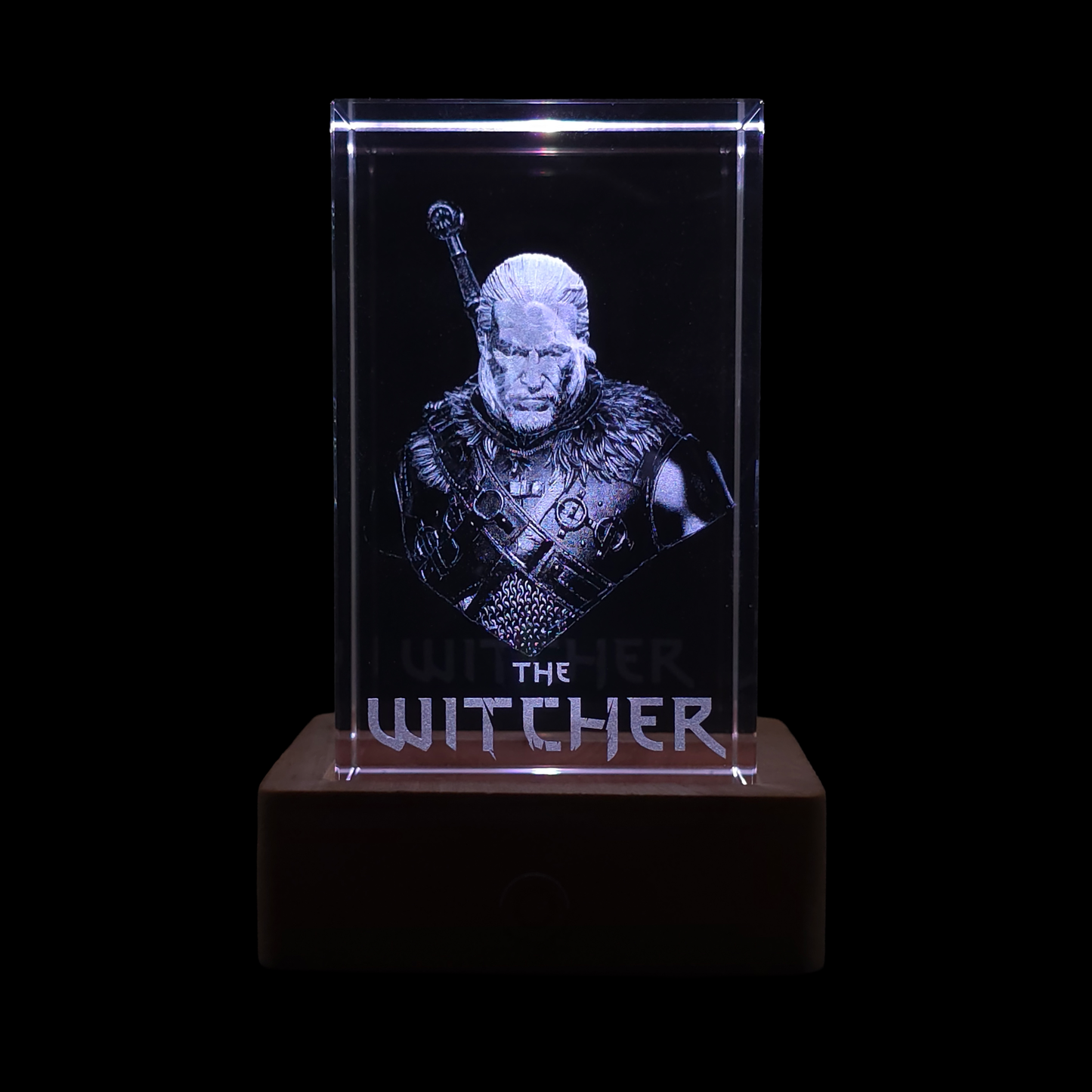 Geralt of Rivia: The Witcher - 3D Crystal Lamp
