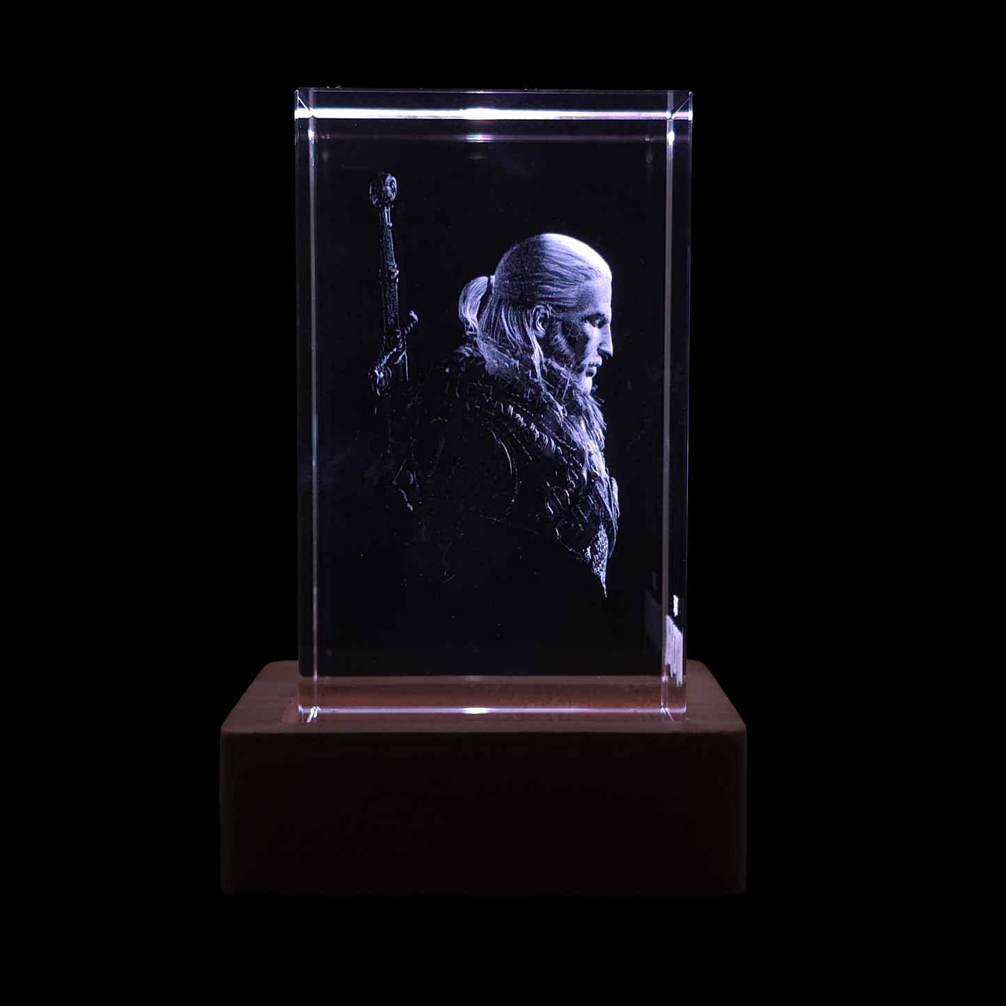Geralt of Rivia: The Witcher - 3D Crystal Lamp