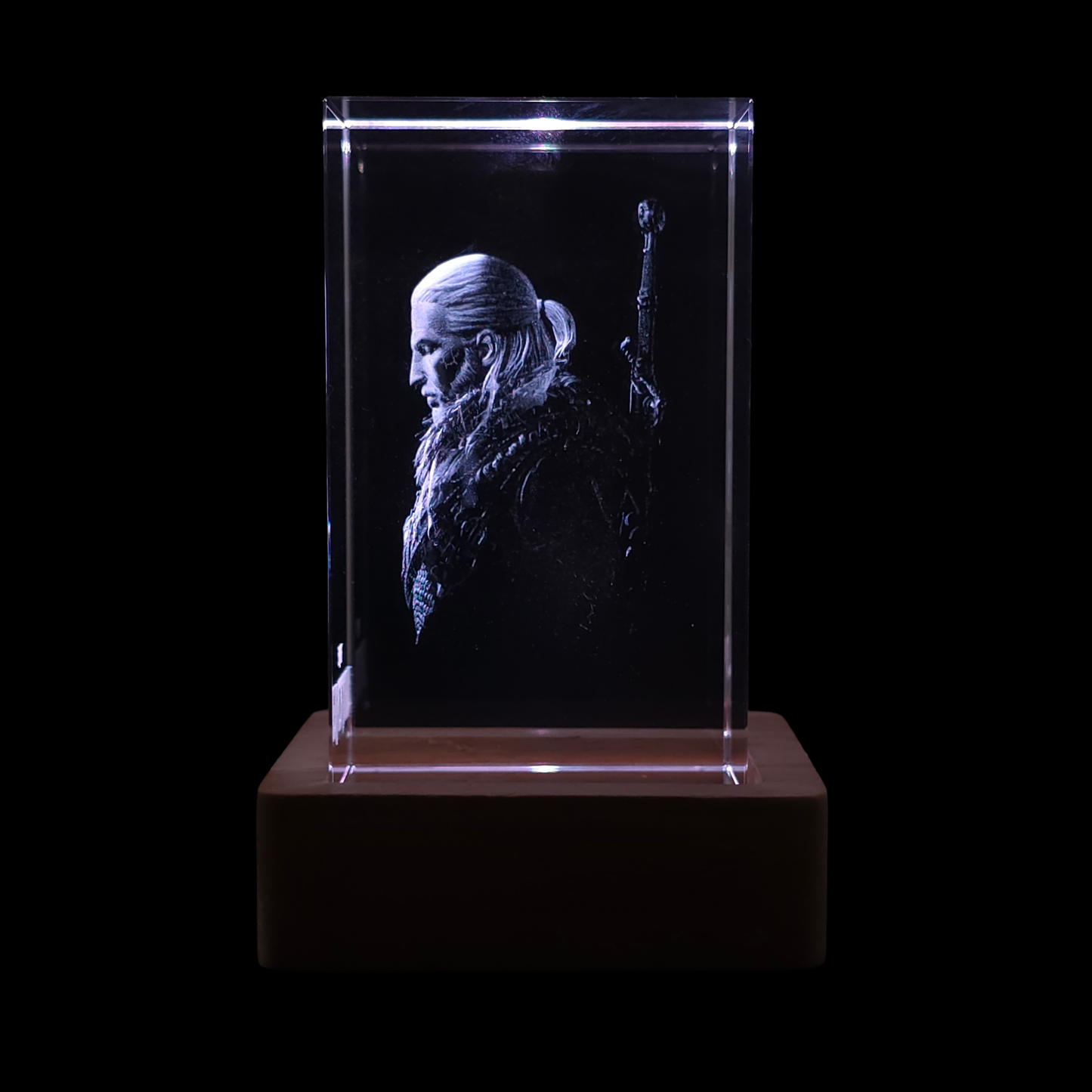 Geralt of Rivia: The Witcher - 3D Crystal Lamp