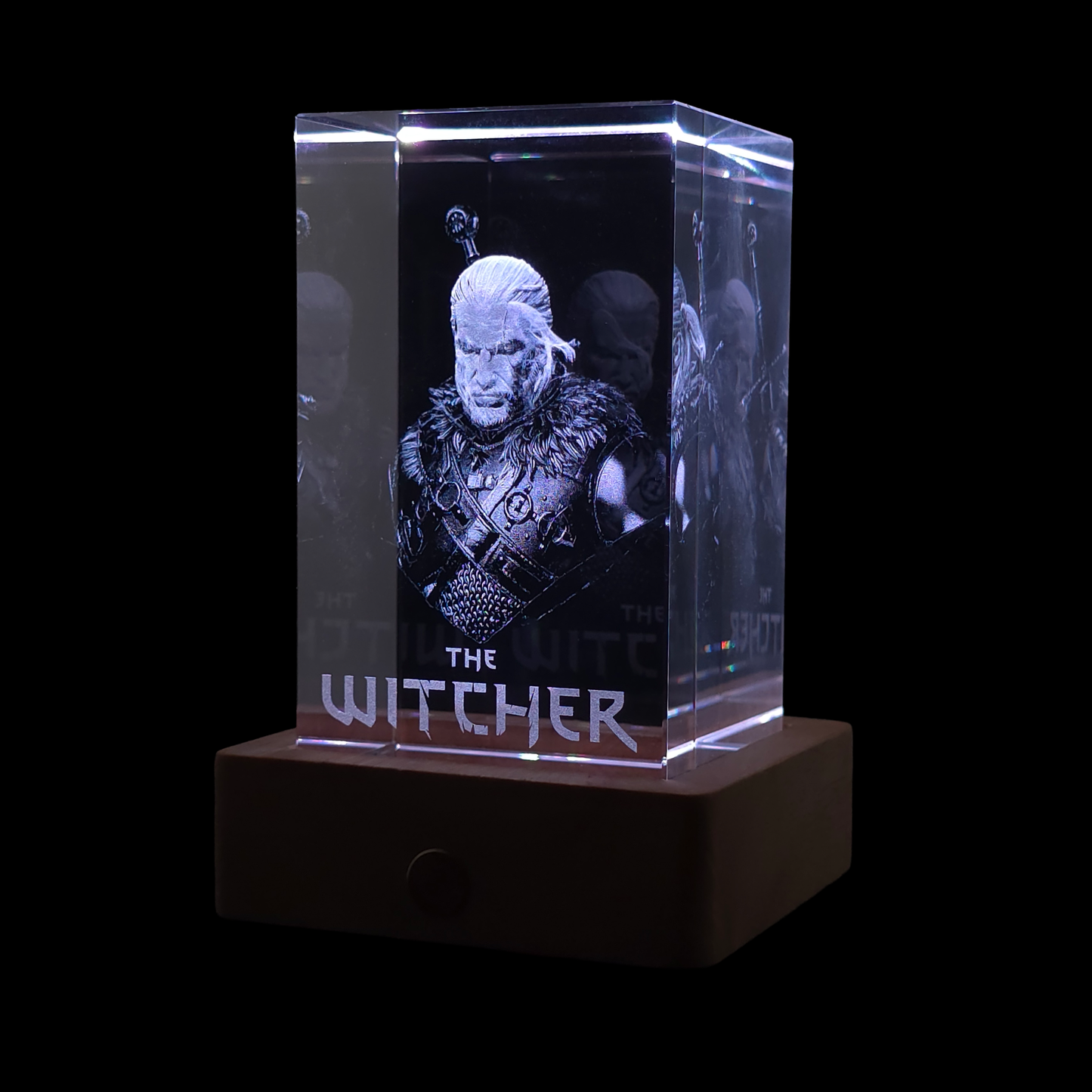Geralt of Rivia: The Witcher - 3D Crystal Lamp