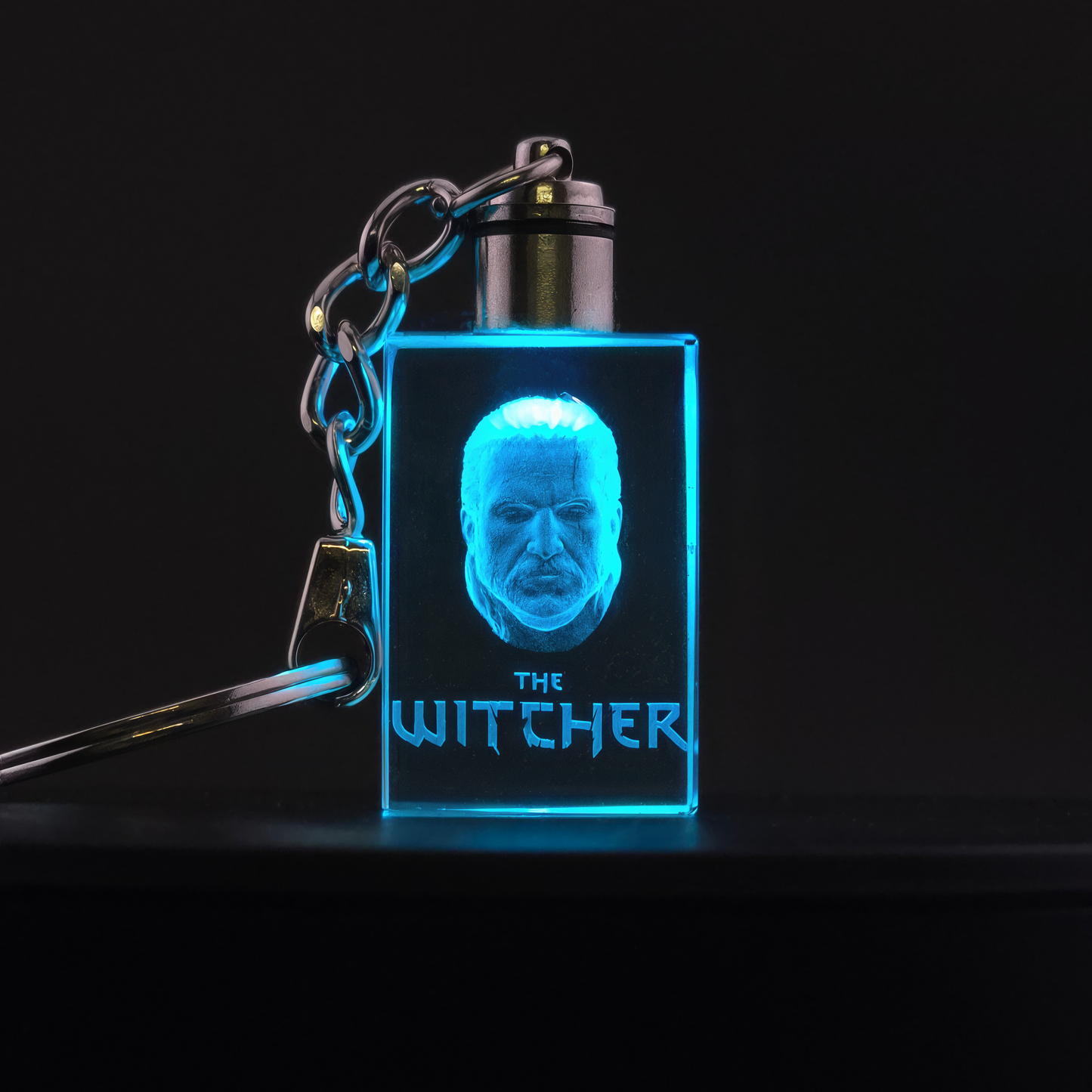 Geralt of Rivia - The Witcher 3D Crystal Keychain
