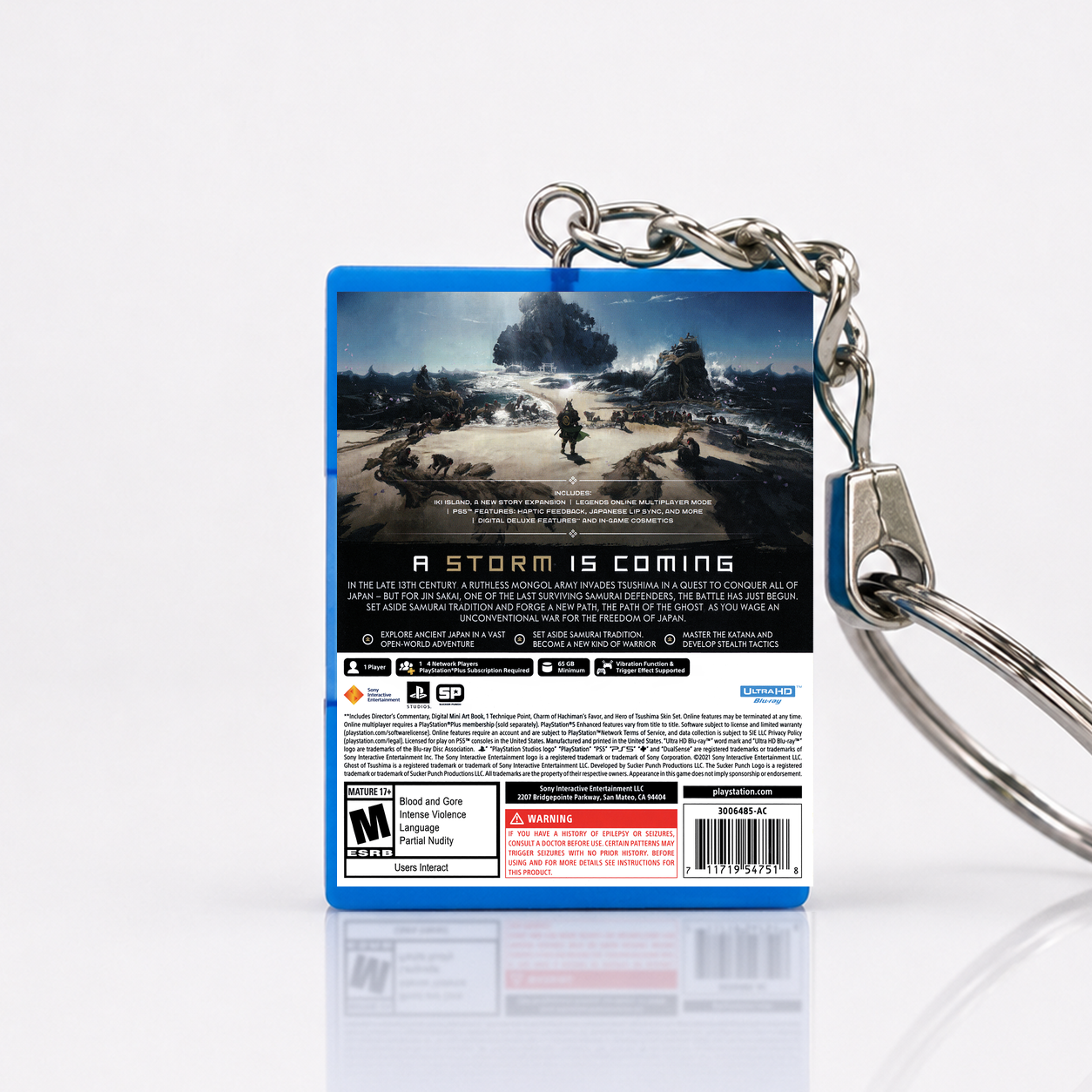 Ghost of Tsushima: Director's Cut - PS5 Miniatur Spielhülle Schlüsselanhänger