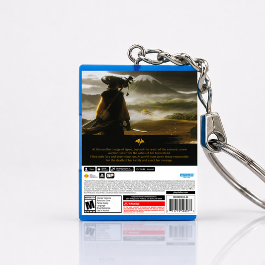 Ghost of Yotei - PS5 Miniatur Spielhülle Schlüsselanhänger